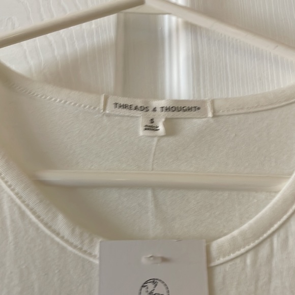 Threads 4 thought sustainable organic white tank - Picture 3 of 5